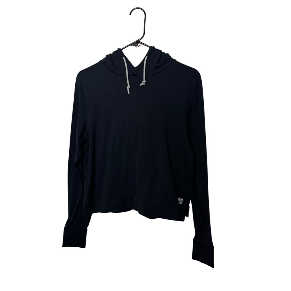 Rhoback Tempo Performance Hoodie Women Small Navy Blue Activewear Golf Stretch